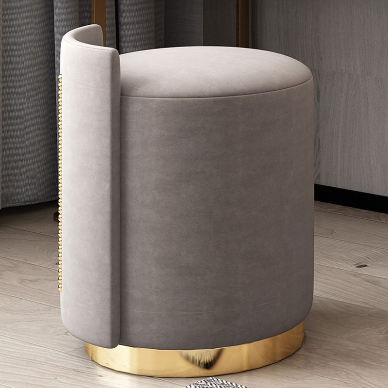 Glam Solid Wood Vanity Makeup Table Set Slate Top Dressing Table