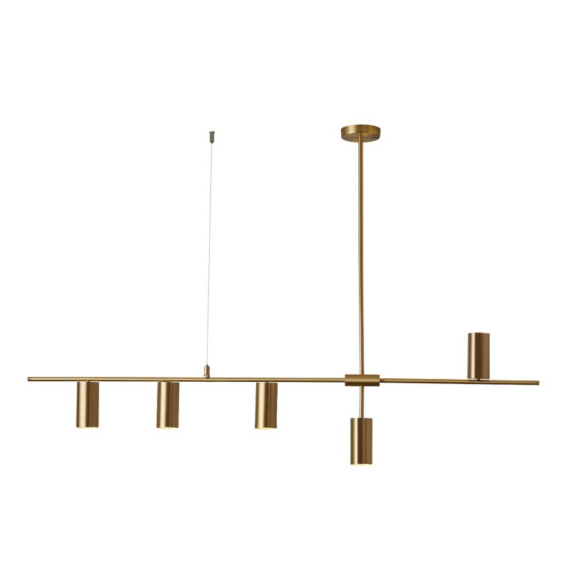 Cylinder Island Pendant Lights Ultra-Contemporary Metallic Island Pendant Lights for Restaurant