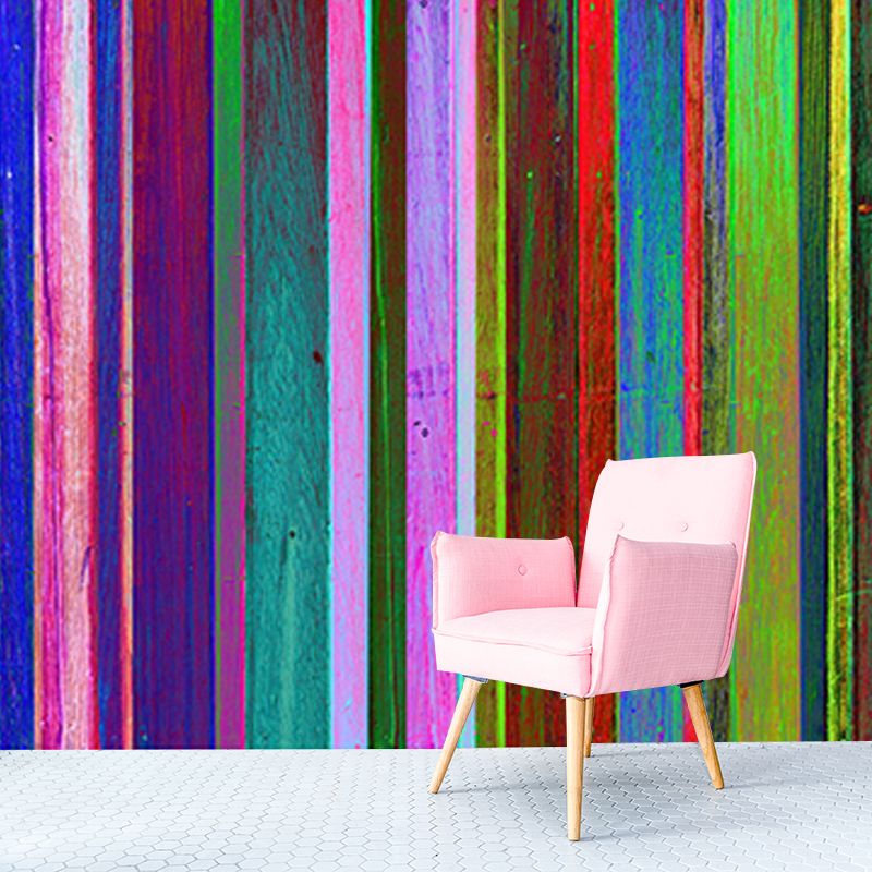 Mildew Resistant Wood Grain Mural Eco-friendly Wallpaper for Bedroom