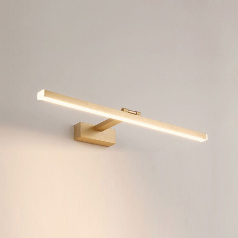 Illuminazione a parete lineare illuminazione moderna in metallo 1 luce sconde con ombra acrilica