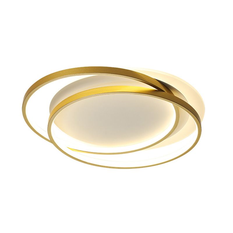 Cycle Semi-Flush Mount Light Modern Minimalist LED Metal LED Ceiling Flush Mount for Hallway