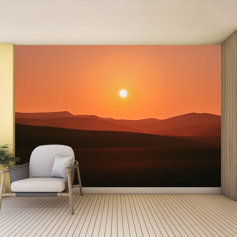Modern Style Photography Wall Mural Wallpaper Sunset Scenery Bedroom Wall Mural