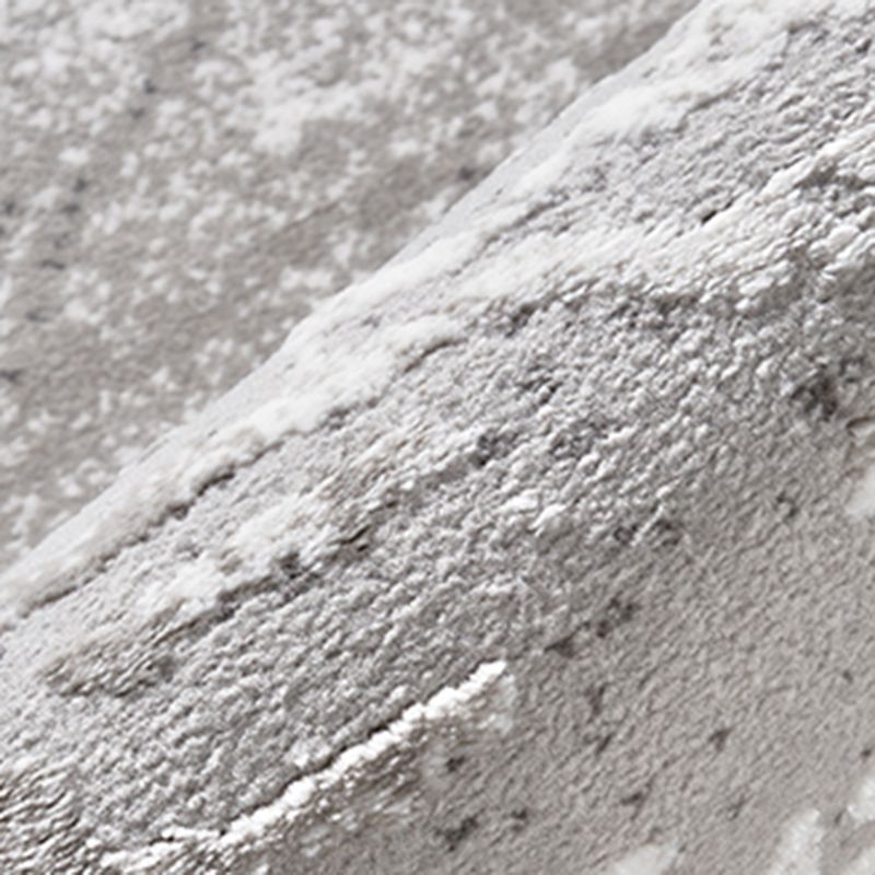 Stylish Grey Modern Area Rug Polyester Rug Easy Care Washable Carpet for Home Decor