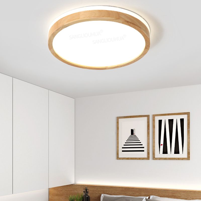 Luz de techo de montaje moderno de la luz de techo 1-Luz de montaje a ras de luz de techo con sombra acrílica