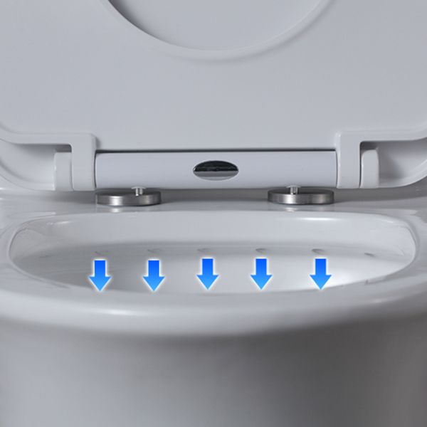 Contemporary Flush Toilet Floor Mount One-Piece Toilet Porcelain Urine Toilet