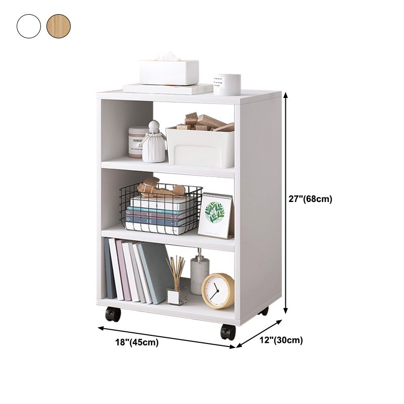 Scandinavian 13.38" Wide Bookcase Wood Removable Standard Bookshelf