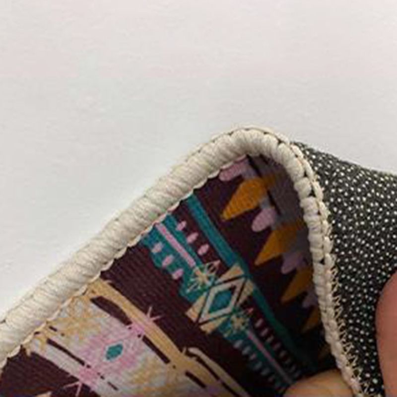 Tapis intérieur résistant aux taches tapis en polyester bohème pour le salon