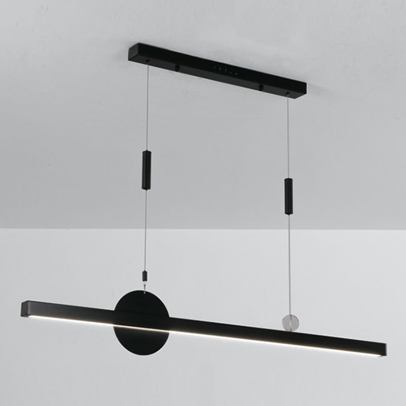 Candelier de la isla de geometría moderna de la oficina de 1 linda accesorios de iluminación LED LED de iluminación