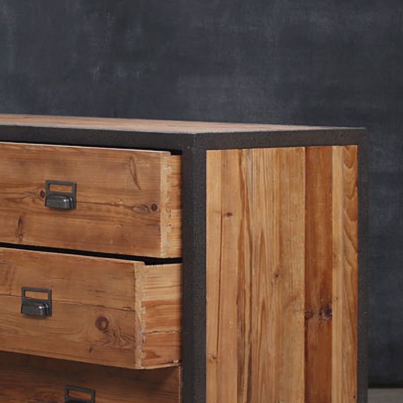 Traditional Storage Chest Solid Wood 13.65 Inch Width Dresser