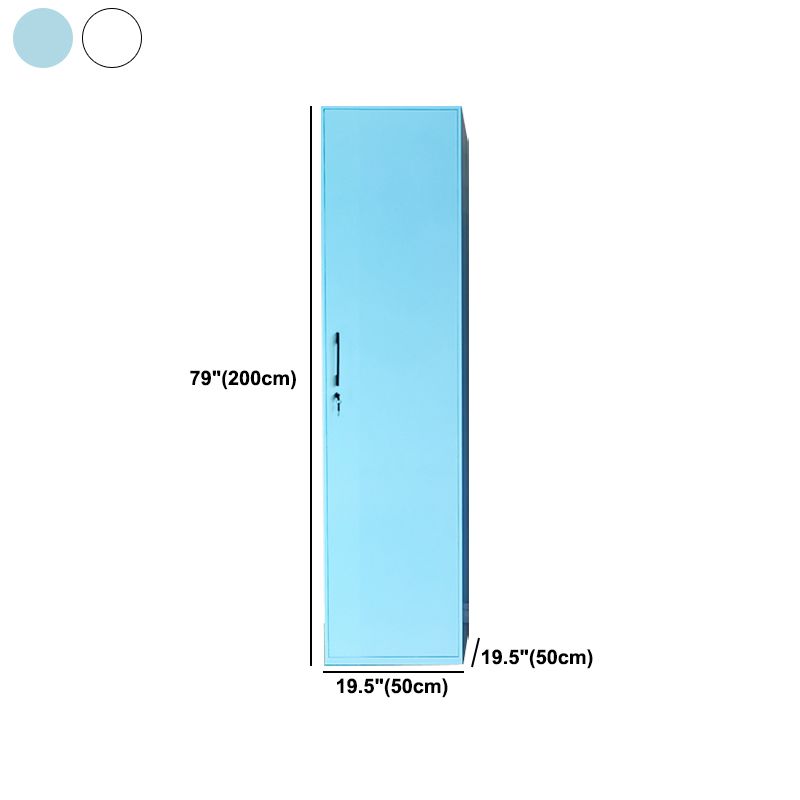 Modern Style Wardrobe Armoire Steel Home Wardrobe with Shelves