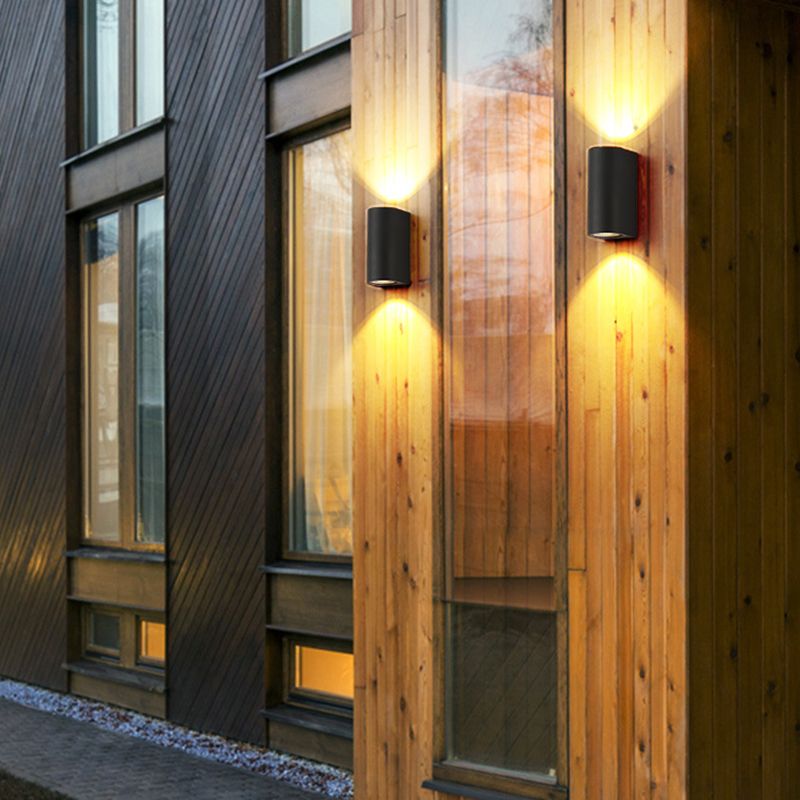 Contemporary Style Geometric Wall Lighting Metal 2 Lights Wall Light Fixture