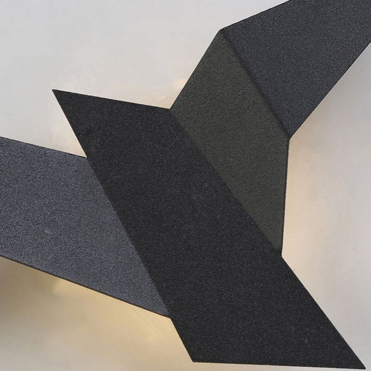 Estilo moderno de forma única mate de pared metal 1 iluminación de apliques de luz para sala de estar