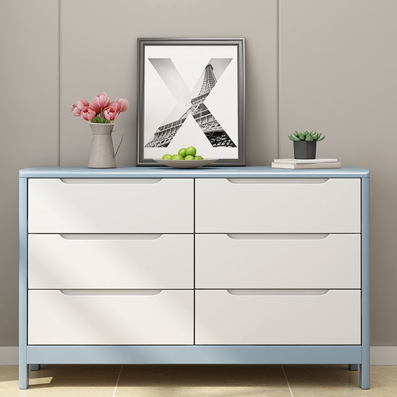 Contemporary Vertical Bedroom Chest Wooden Storage Chest with Drawers