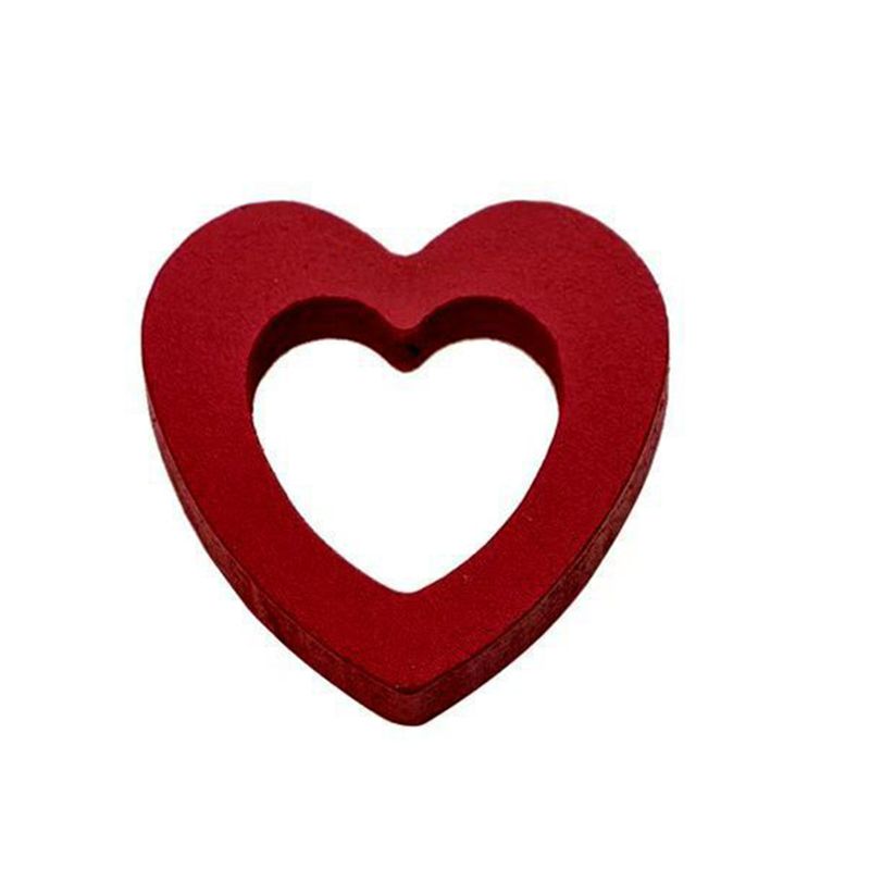 Wooden Heart Shaped String Light Decorative LED Festive Light for Wedding Party