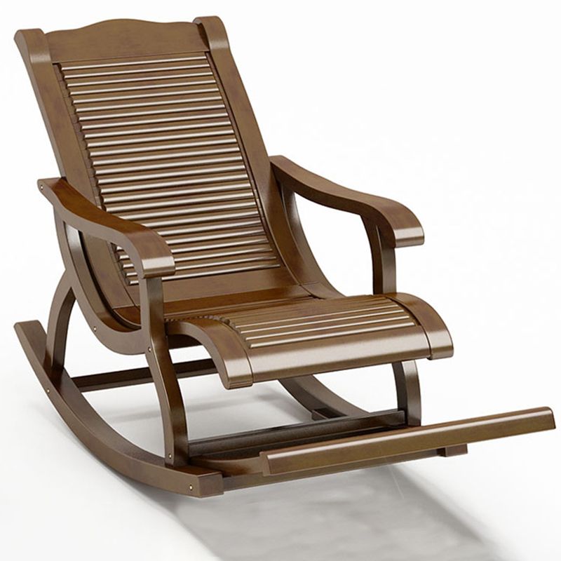 Mid-Century Modern Recliner Chair Solid Wood Recliner Chair for Living Room