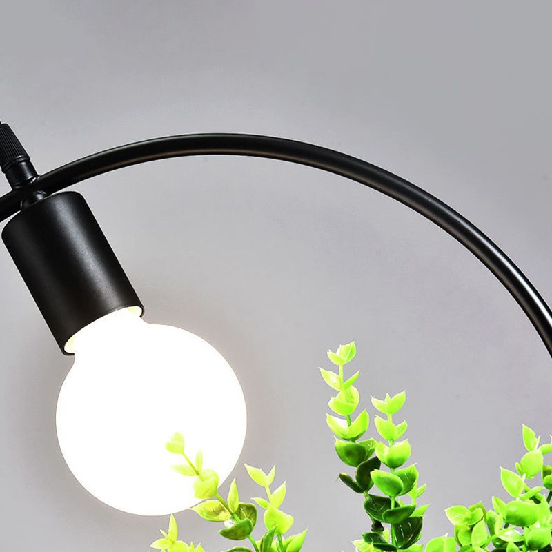 Metall Geometrische Linie Einfachheit Anlagen Hängende Lampe Einer Glühbirne Bekleidungsgeschäft Dekorative Beleuchtung