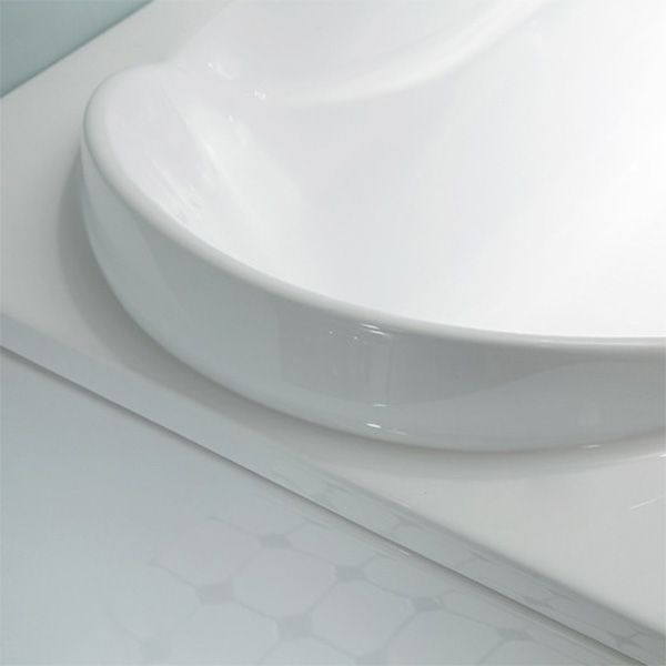 29.53" Wide Acrylic Bathtub Soaking Handles Included Bath in White