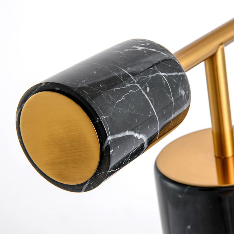 Bol nachtkastje lamp Minimalistisch opaalglas 1-licht bedeltafelverlichting met marmeren basis