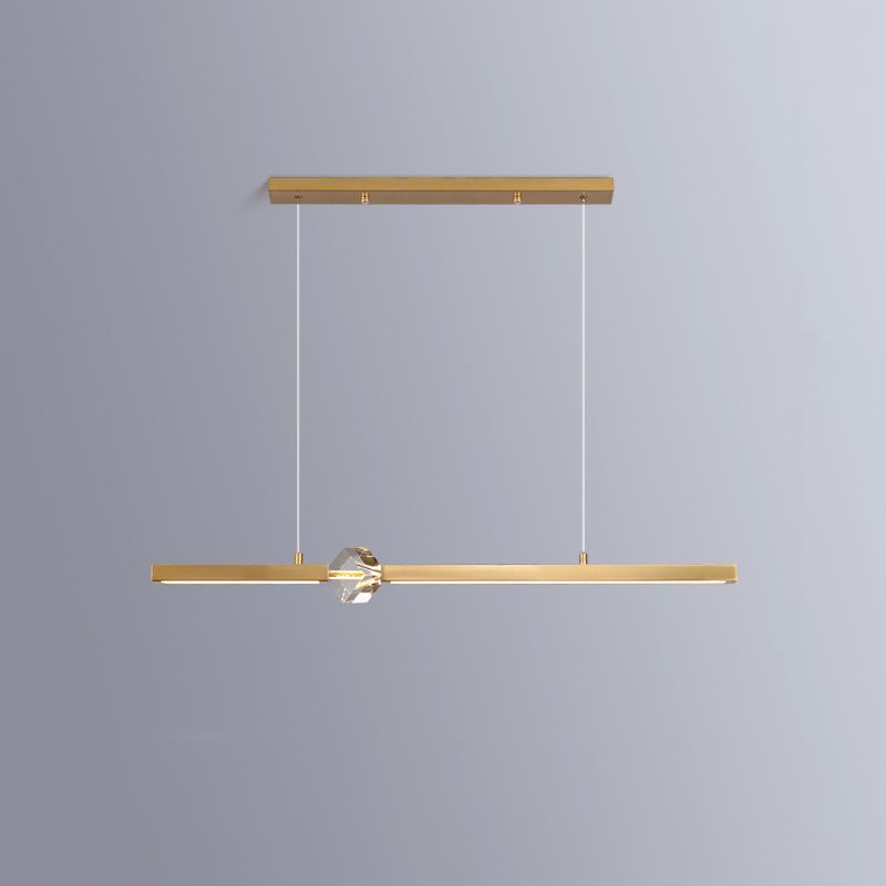 Simple Modern Light Luxury Style LED Hanging Island Pendant Light for Dining Room Office