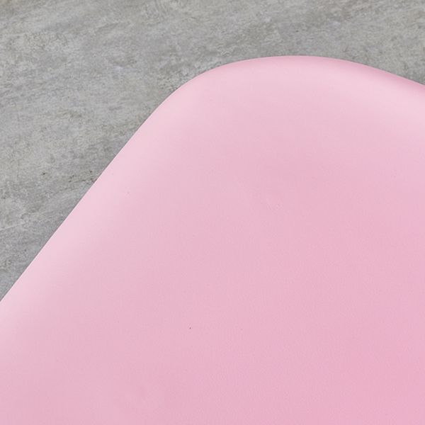 Sedia da pranzo in plastica in plastica in stile contemporaneo sedia solida posteriore a braccioless per cucina