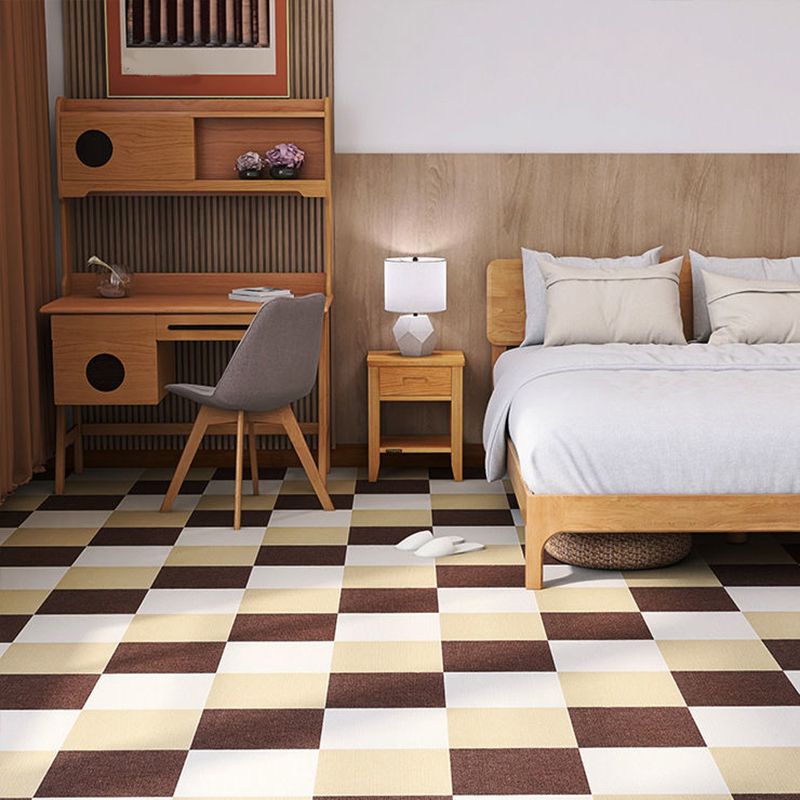 Home Carpet Tiles Color Block Stain Resistant Level Loop Carpet Tiles