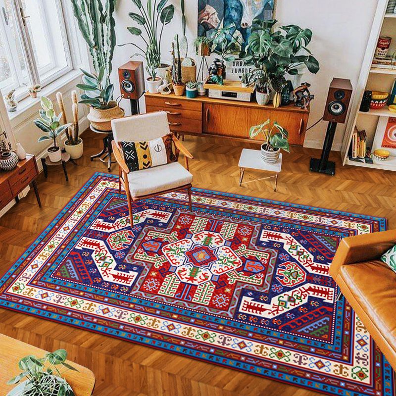 Tapis marocain aux couleurs vives du motif victorien Tapis de support antidérapant tapis pour décoration intérieure