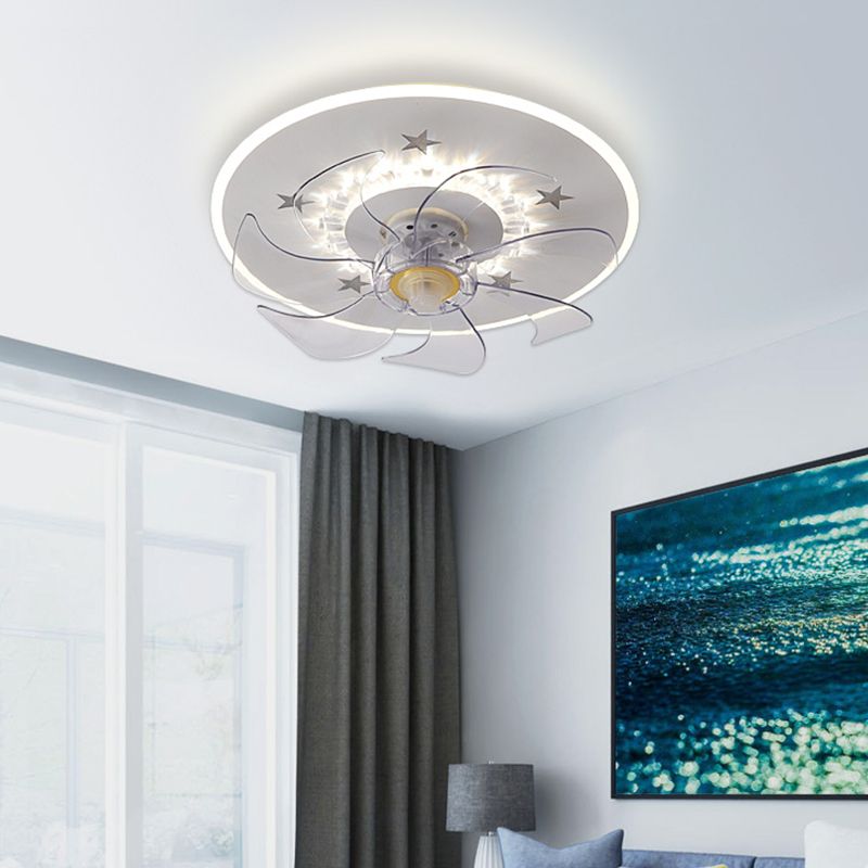 Modern Style Ceiling Fan Lighting Metal 2 Light Ceiling Fan Lighting for Bedroom
