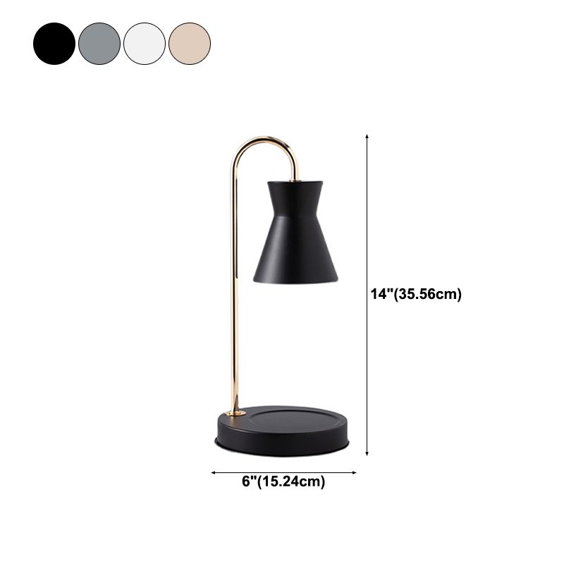 Lampada da scrivania in metallo nordico aromaterapia che si scioglie lampada da tavolo in cera senza candele per camera da letto
