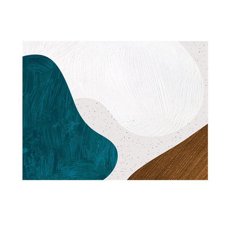 Contemporary Dark Brown Rug Polyester Rug Washable Rug for Living Room