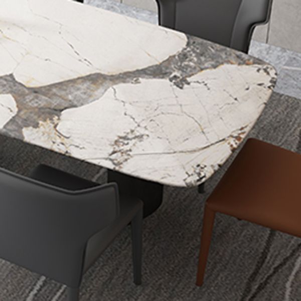 Contemporary 1/4/5/7 Pieces Dining Set with Sintered Stone Dining Table for Restaurant