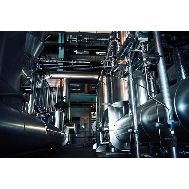 Dark Color Machinery Mural Wallpaper Metal Industrial Washable Wall Covering for Kitchen