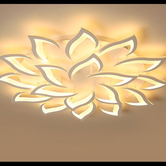 Bloemverzonken plafondlamp Modern acryl LED Wit inbouw plafondarmatuur