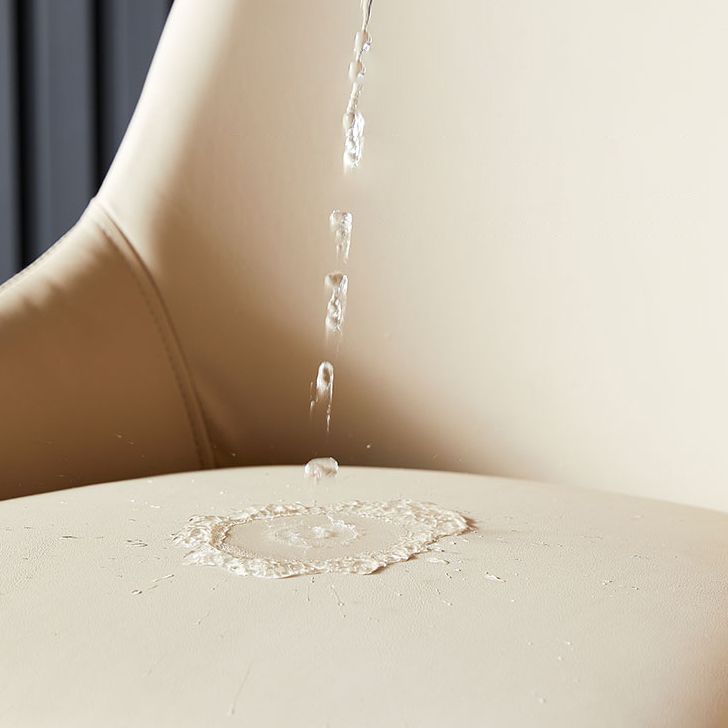 Contemporary Metal Dining Room Chairs Faux Leather Dining Chairs (Set of 4)