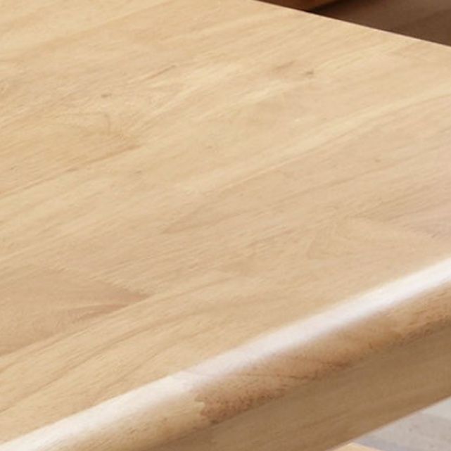 Nordic Solid Wood Coffee Table 4-Drawer 1-Shelf Cocktail Table