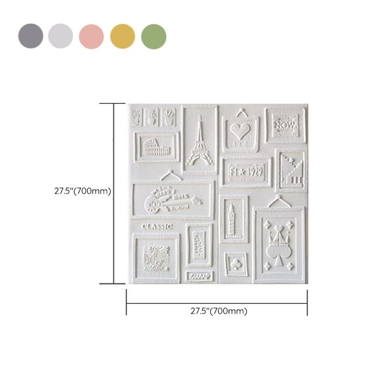 Indoor Wall Paneling 3D Print Peel and Stick Waterproof Wall Panel