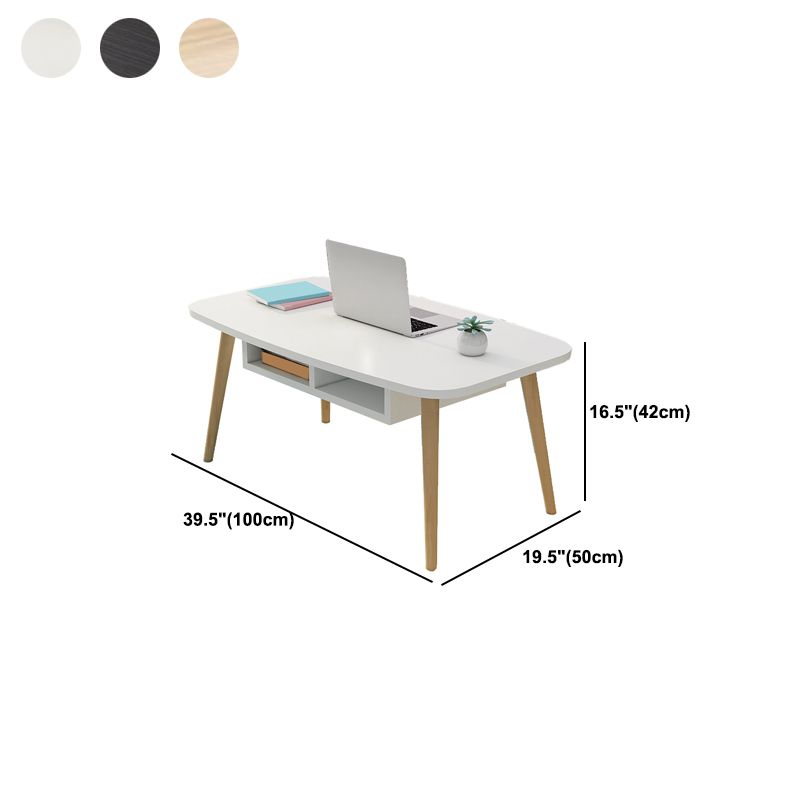Modern Style Manufactured Wood Cocktail Table 4 Legs Coffee Table