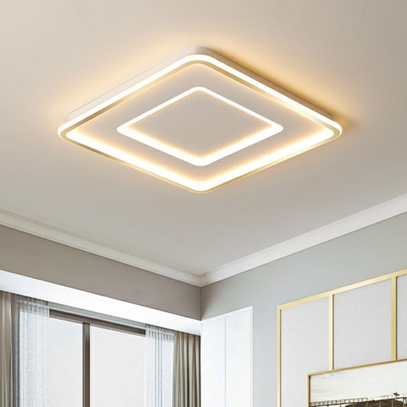 Lámpara de techo de montaje empotrado de acrílico ultrafina, lámpara de montaje empotrado LED blanca sencilla para dormitorio