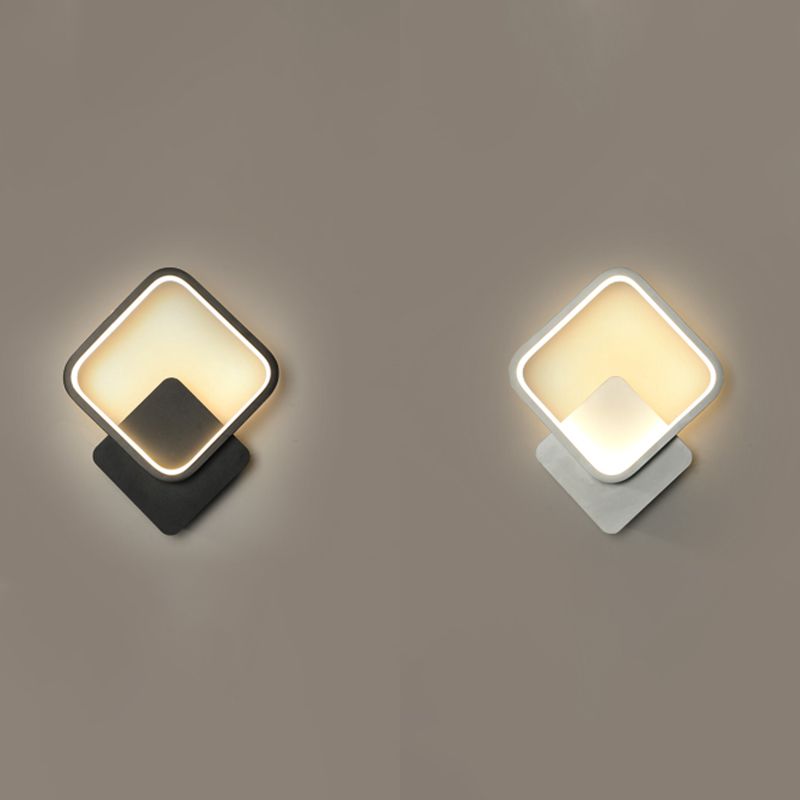 Linear Shape Metal Wall Light Modern Style Single Light Wall Mount Lighting