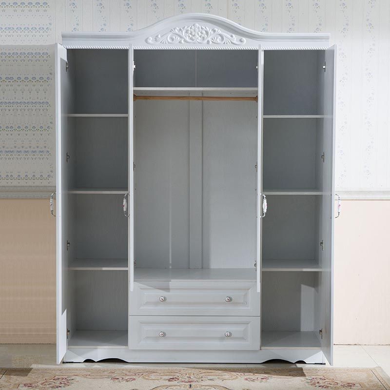 Manufactured Wood White Storage Cabinet French Country Cabinet with Drawers