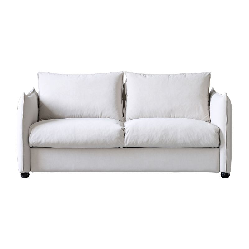 Scandinavian Stain-resistant Sofa Bed Faux Leather Sleeper Sofa