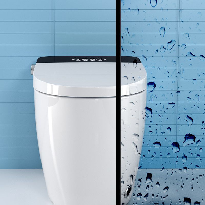 Modern Siphon Jet One Piece Toilet Bowl White Heated Seat Urine Toilet with Toilet Seat