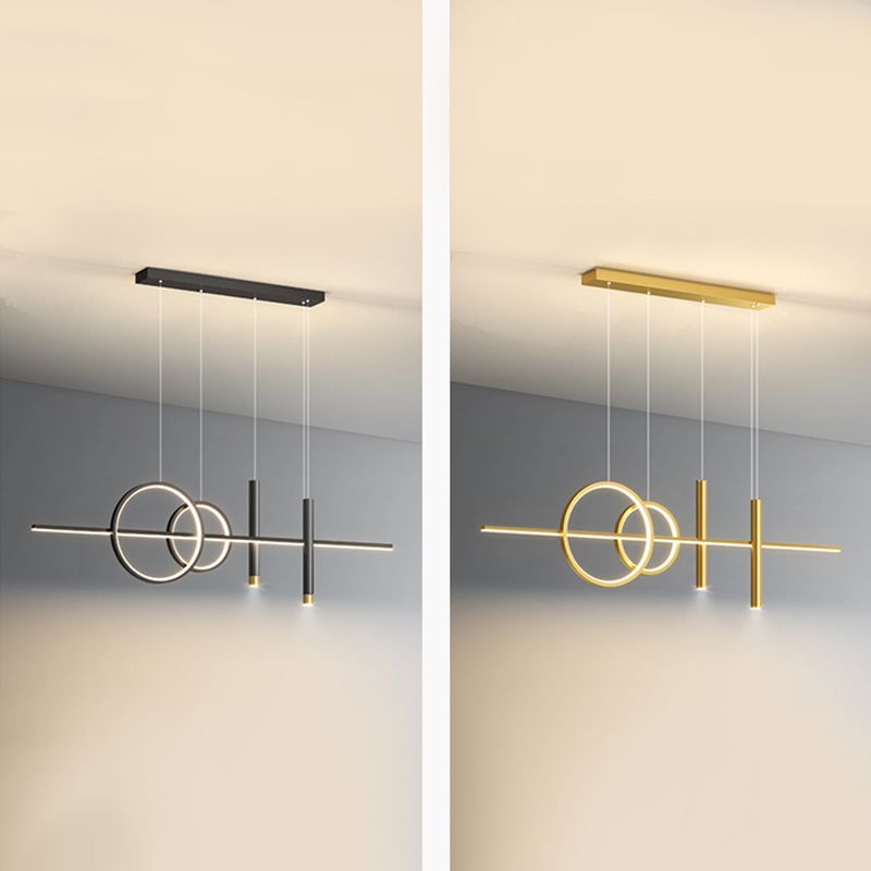 Moderno lampadario lineare LED LED LIGHT LIMA ALLIMINA