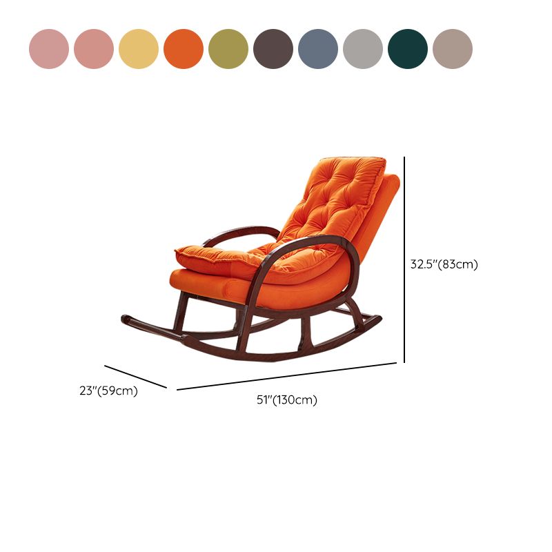 Contemporary Style Sofa Rocking Chair Wooden Indoor Rocking Chair for Living Room
