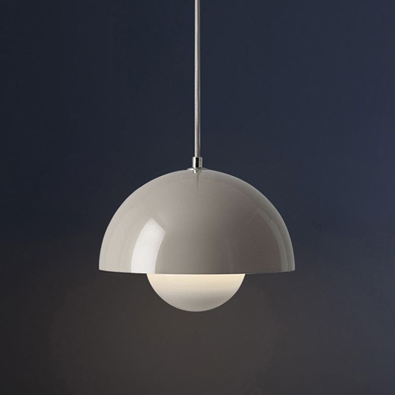 1 Luz de techo colgante de metal ligero semi Semi esferas Comedor Comedor lámparas colgantes