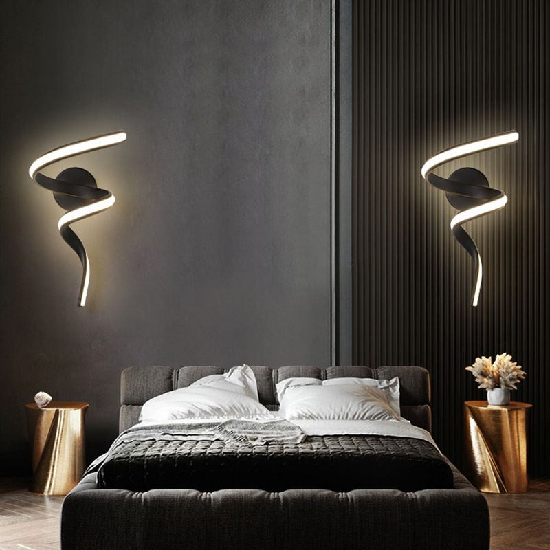 Strip Shape Wall Lamp Modern Wall Mount Lamp with Silica Gel Shade for Bedroom