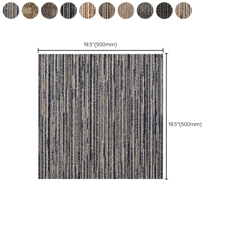 Carpet Tile Non-Skid Fade Resistant Geometry Self-Stick Carpet Tiles Bedroom