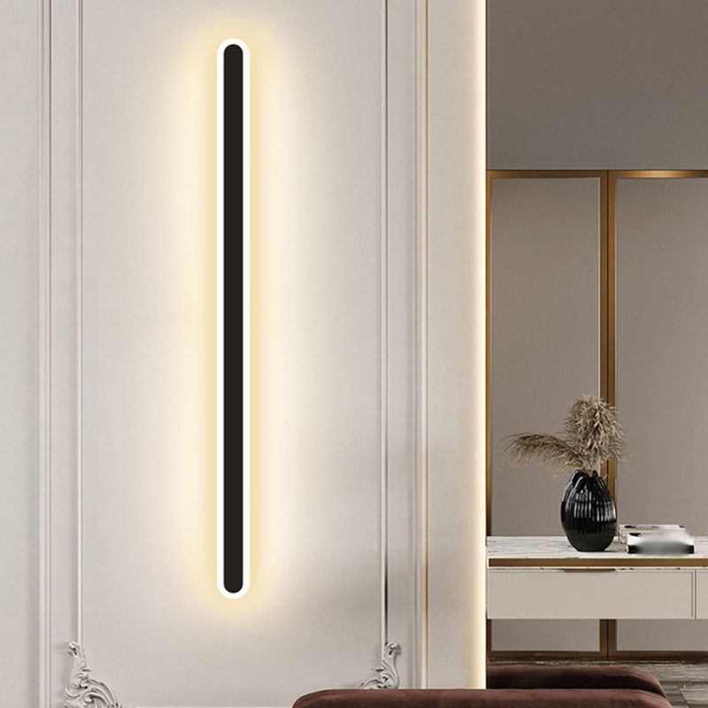 Metall lineare Wandleuchten moderner Stil 1 Leichte Wandmontagelampe