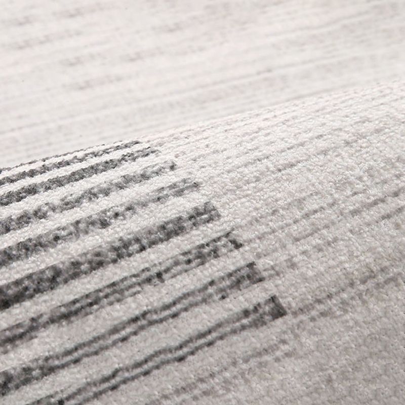 Yellow Tone Modern Area Carpet Polyester Banded Indoor Rug Anti-Slip Backing Carpet for Home Decor