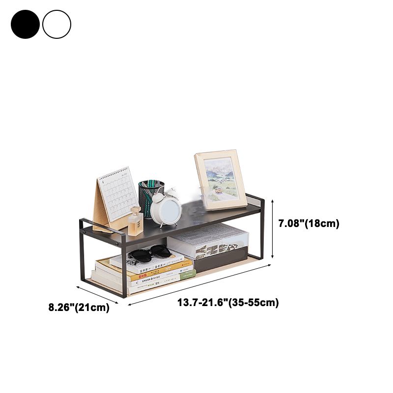 Modern Style Bookshelf Metal Open Back Bookcase for Home Office