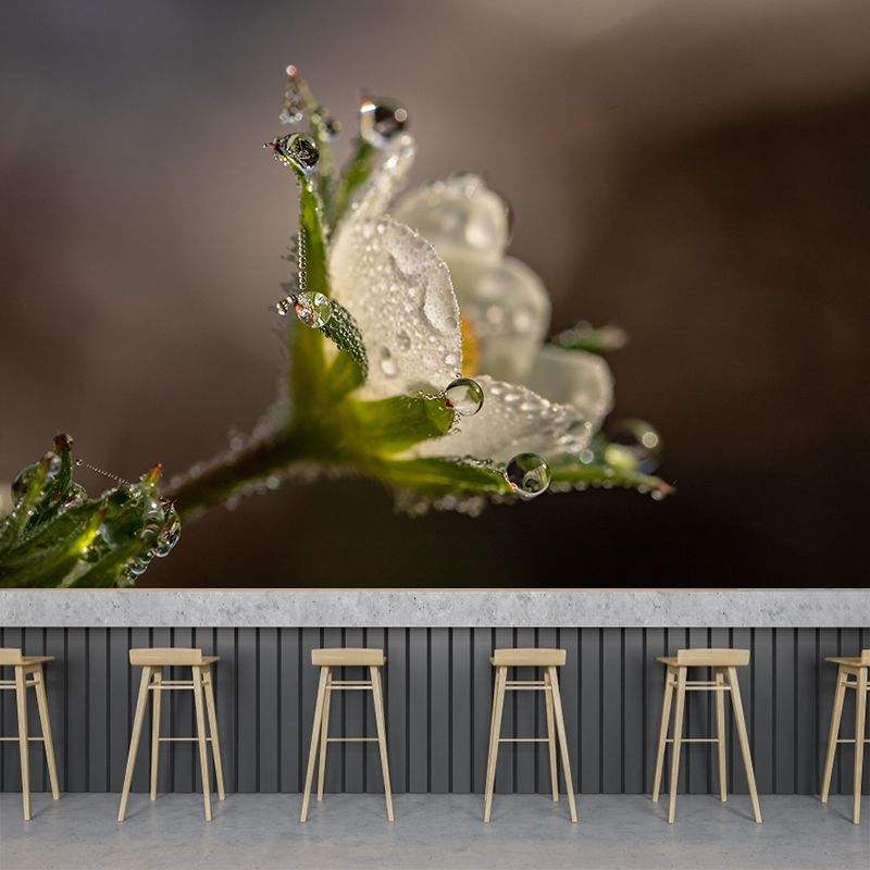 Customized Blooming Flowers Mural Decal Environmental Wallpaper for Living Room Wall Art